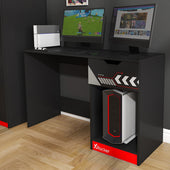 X Rocker Octane Gaming Desk with drawer and wide desktop surface