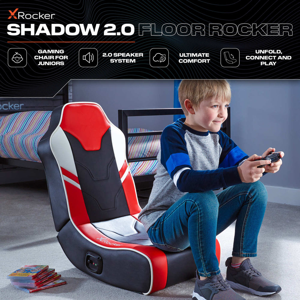 Shadow 2.0 Floor Rocker Gaming Chair - Red